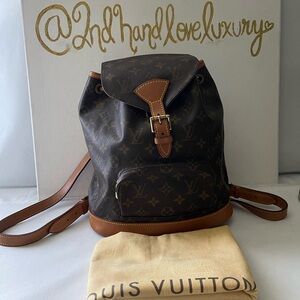 LOUIS VUITTON MONOGRAM MONTSOURIS PM WITH DUST BAG